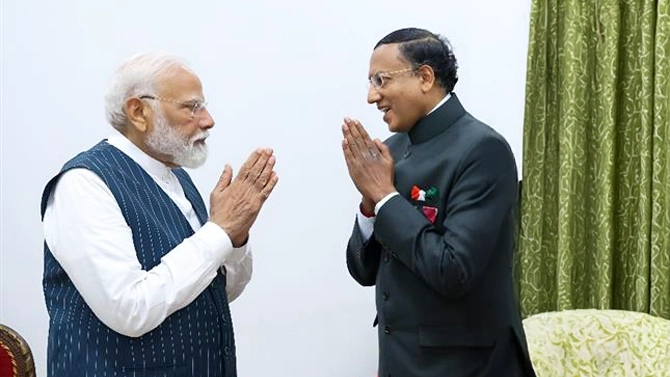 Modi with Dr.Raghu Ram